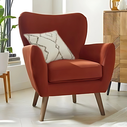 Retro Wingback Accent Chair