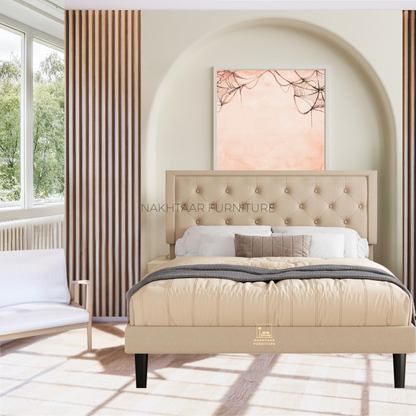 Luxurious Tufted Headboard bed