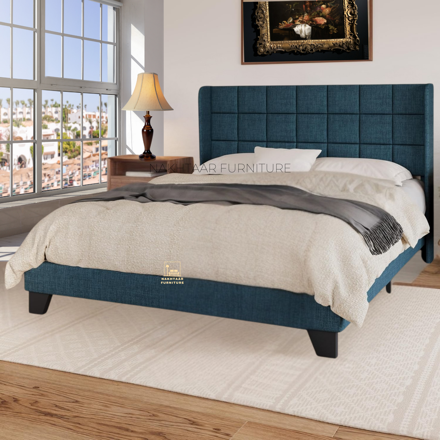 Contemporary Upholstered Bed