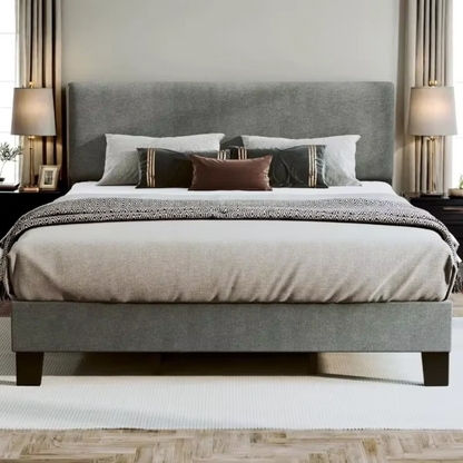 Elegant Upholstered King Bed