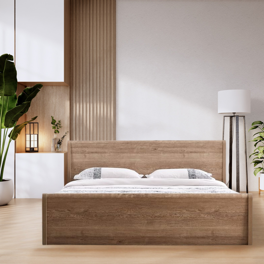 Modern Natural Wood Bed Frame