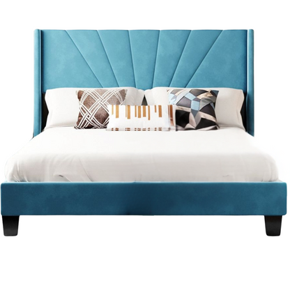 Paneled Upholstered Bed