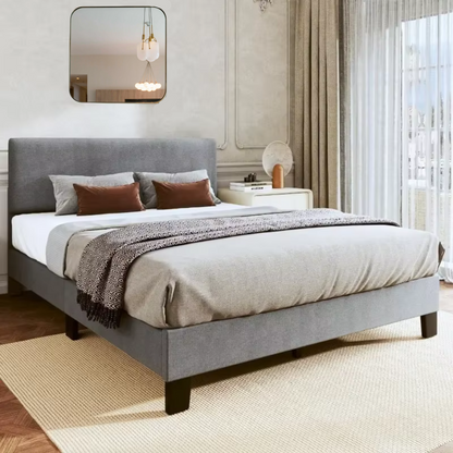 Elegant Upholstered King Bed