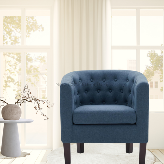 Elegant Round Accent Chair Single