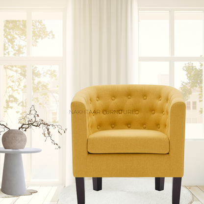 Elegant Round Accent Chair Single