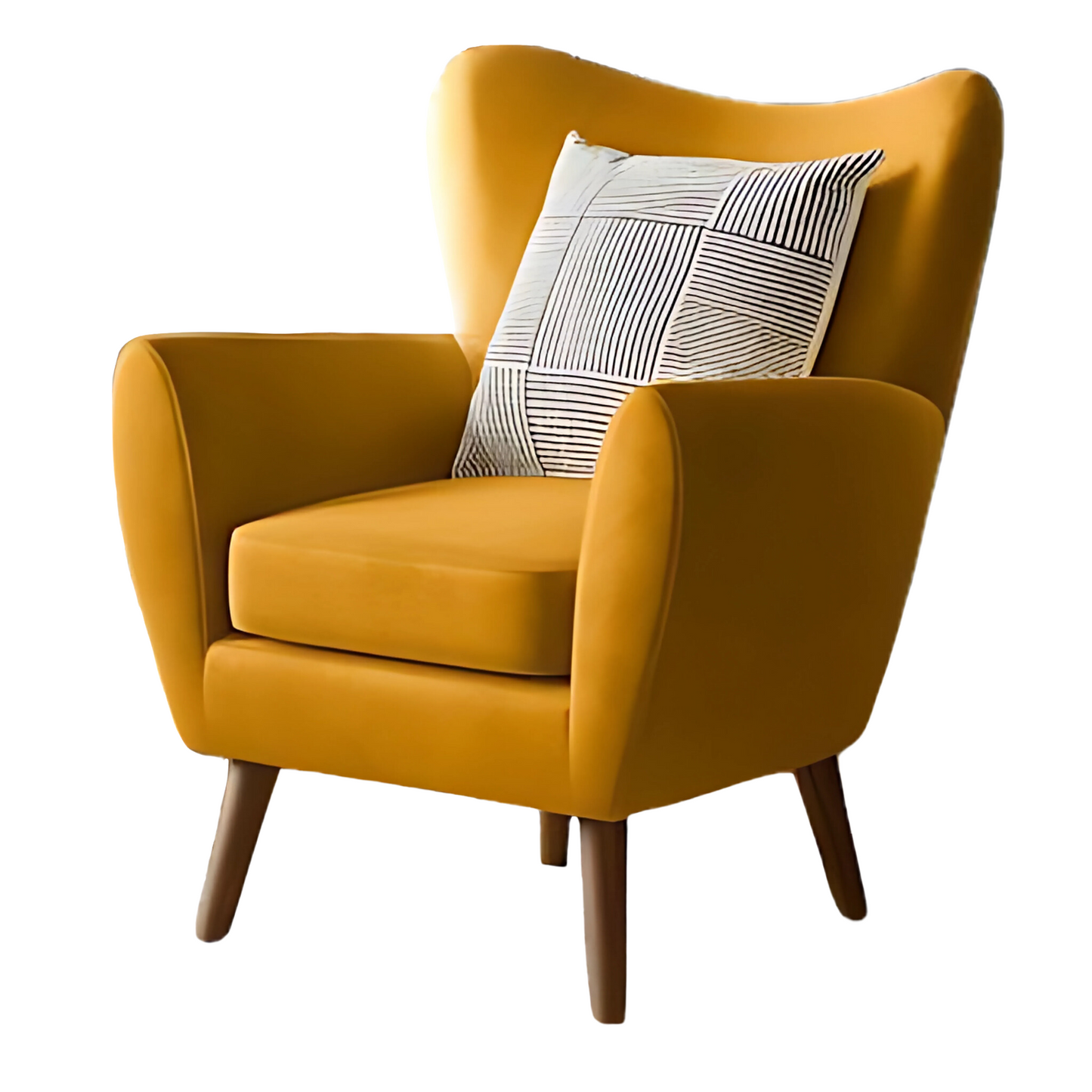 Retro Wingback Accent Chair