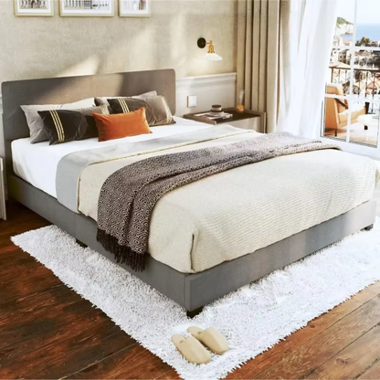 Elegant Upholstered King Bed