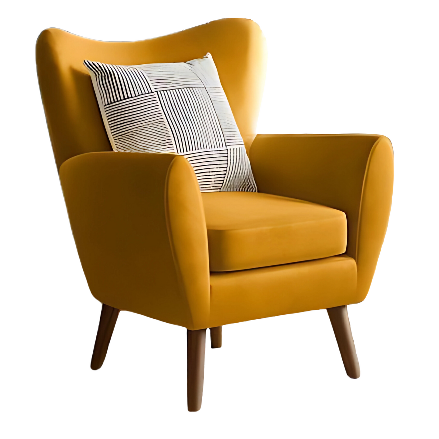 Retro Wingback Accent Chair