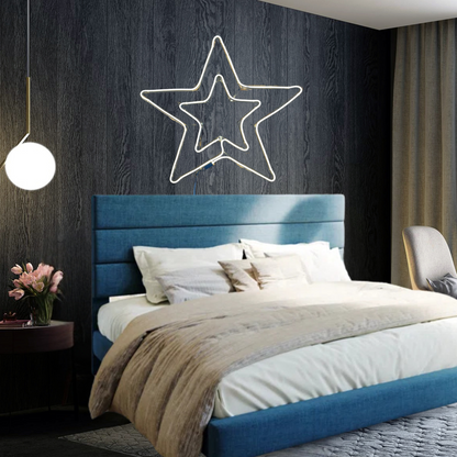 Modern Blue Upholstered Bed Frame