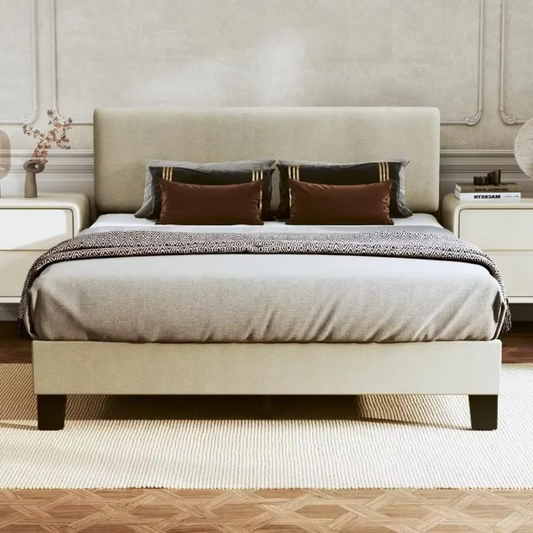 Elegant Upholstered King Bed