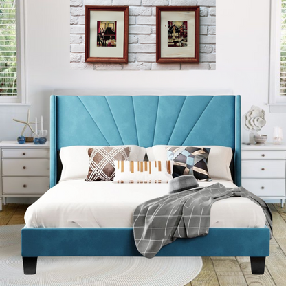 Paneled Upholstered Bed