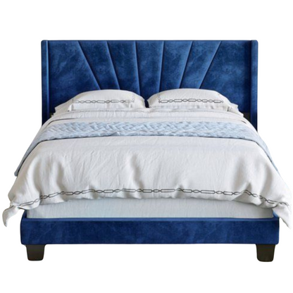 Paneled Upholstered Bed