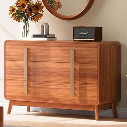 Elegant 6-Drawer Wooden Dresser